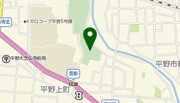 杭全公園の地図画像