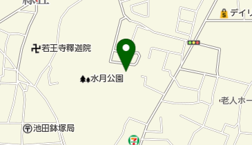 水月公園の地図画像