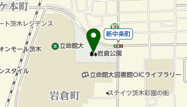 岩倉公園の地図画像