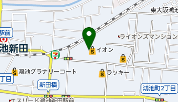 イオン鴻池店の地図画像