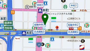 Bentley大阪の地図画像