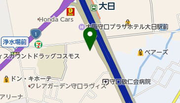 関西マツダ守口店の地図画像