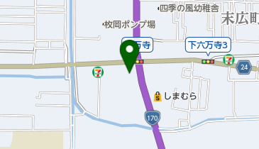 関西マツダ瓢箪山店の地図画像