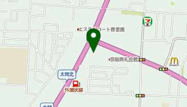 関西マツダ寝屋川店の地図画像