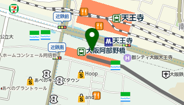 あべのロフトの地図画像