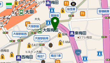 梅田ロフトの地図画像