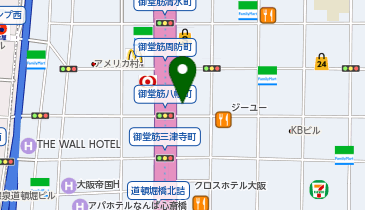 ルイ・ヴィトンメゾン大阪御堂筋の地図画像
