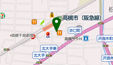 アニメイト高槻の地図画像