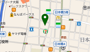 アニメイト大阪日本橋の地図画像