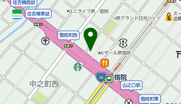 ニコニコレンタカー堺宿院駅店の地図画像