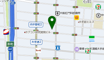 ニコニコレンタカー大阪内平野町店の地図画像