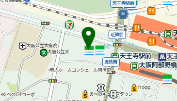 快活CLUBあべの天王寺駅前店の地図画像