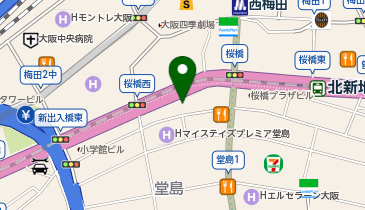 快活CLUB西梅田曽根崎新地店の地図画像