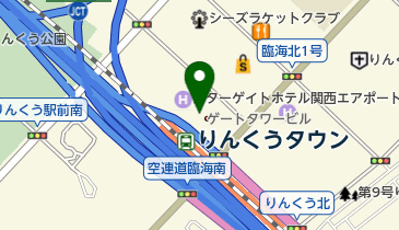 セントラルフィットネスクラブりんくうタワーの地図画像