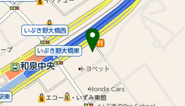 コナミスポーツクラブ和泉中央の地図画像