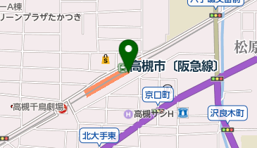 コナミスポーツクラブ高槻の地図画像
