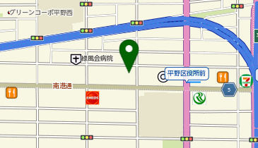 スポーツクラブNAS平野の地図画像