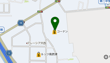 ラ・ムー摂津店の地図画像