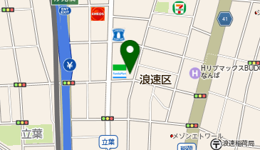 Fレンタカーなんば店の地図画像