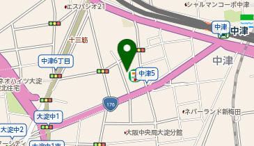 Fレンタカー梅田店の地図画像