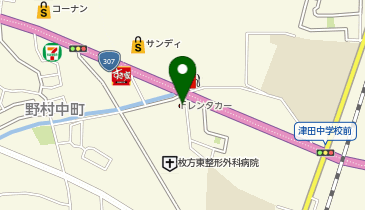 Fレンタカー枚方店の地図画像