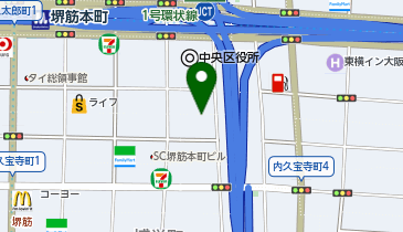 スカイレンタカー本町店の地図画像