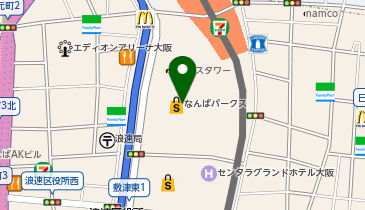 クア・アイナなんばパークス店の地図画像