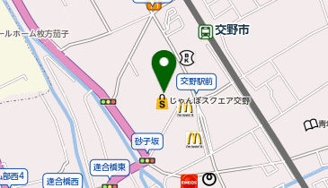ホリーズカフェじゃんぼスクエア交野店の地図画像