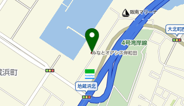 みなとオアシス岸和田の地図画像