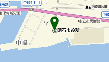 明石市役所の地図画像