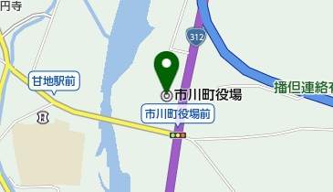 市川町役場の地図画像