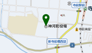 神河町役場の地図画像