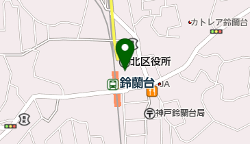 神戸市北区役所の地図画像