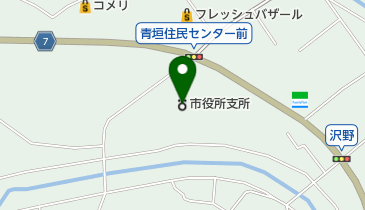 丹波市役所青垣支所の地図画像