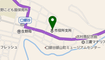 朝来市役所生野支所の地図画像