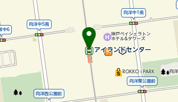 神戸市東灘区役所六甲アイランド出張所の地図画像
