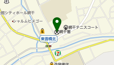 網干警察署の地図画像