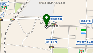 尼崎東警察署の地図画像