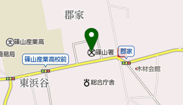 篠山警察署の地図画像