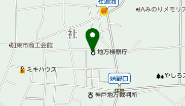 神戸地方法務局社支局の地図画像