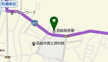 西脇税務署の地図画像