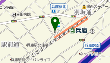 兵庫年金事務所の地図画像