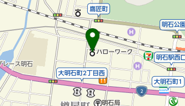 ハローワーク明石の地図画像