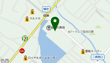 加古川市東消防署の地図画像