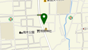 瓦木消防署の地図画像