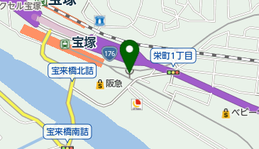 宝塚市西消防署栄町出張所の地図画像