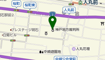 明石簡易裁判所の地図画像