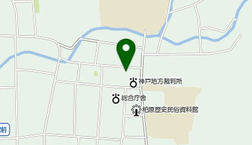 柏原簡易裁判所の地図画像