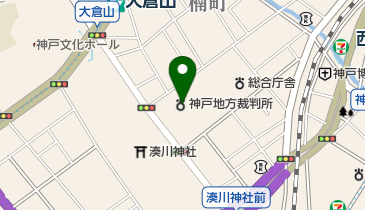 神戸簡易裁判所の地図画像