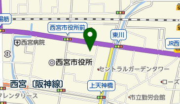 西宮簡易裁判所の地図画像